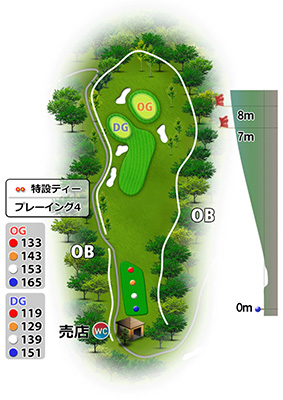 明世カントリークラブ6番ホール