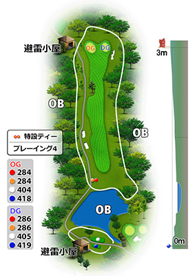 明世カントリークラブ6番ホール