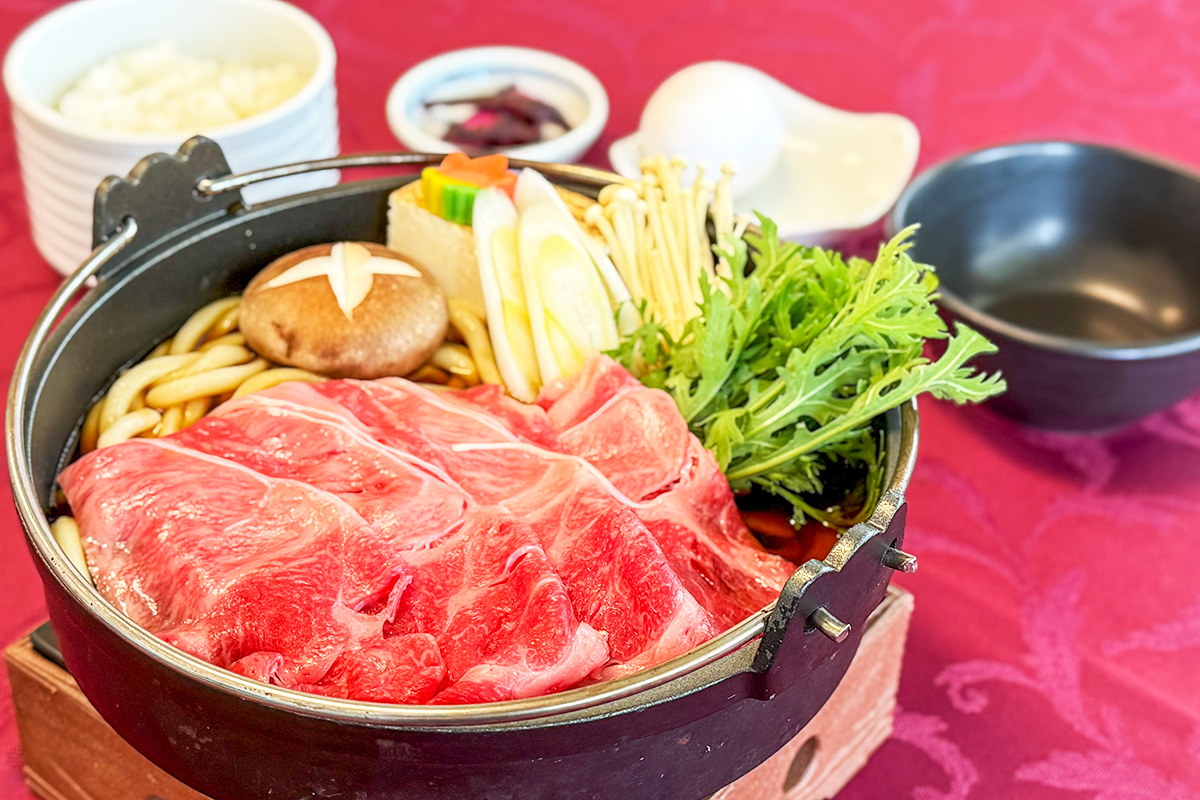 牛すき焼きうどん